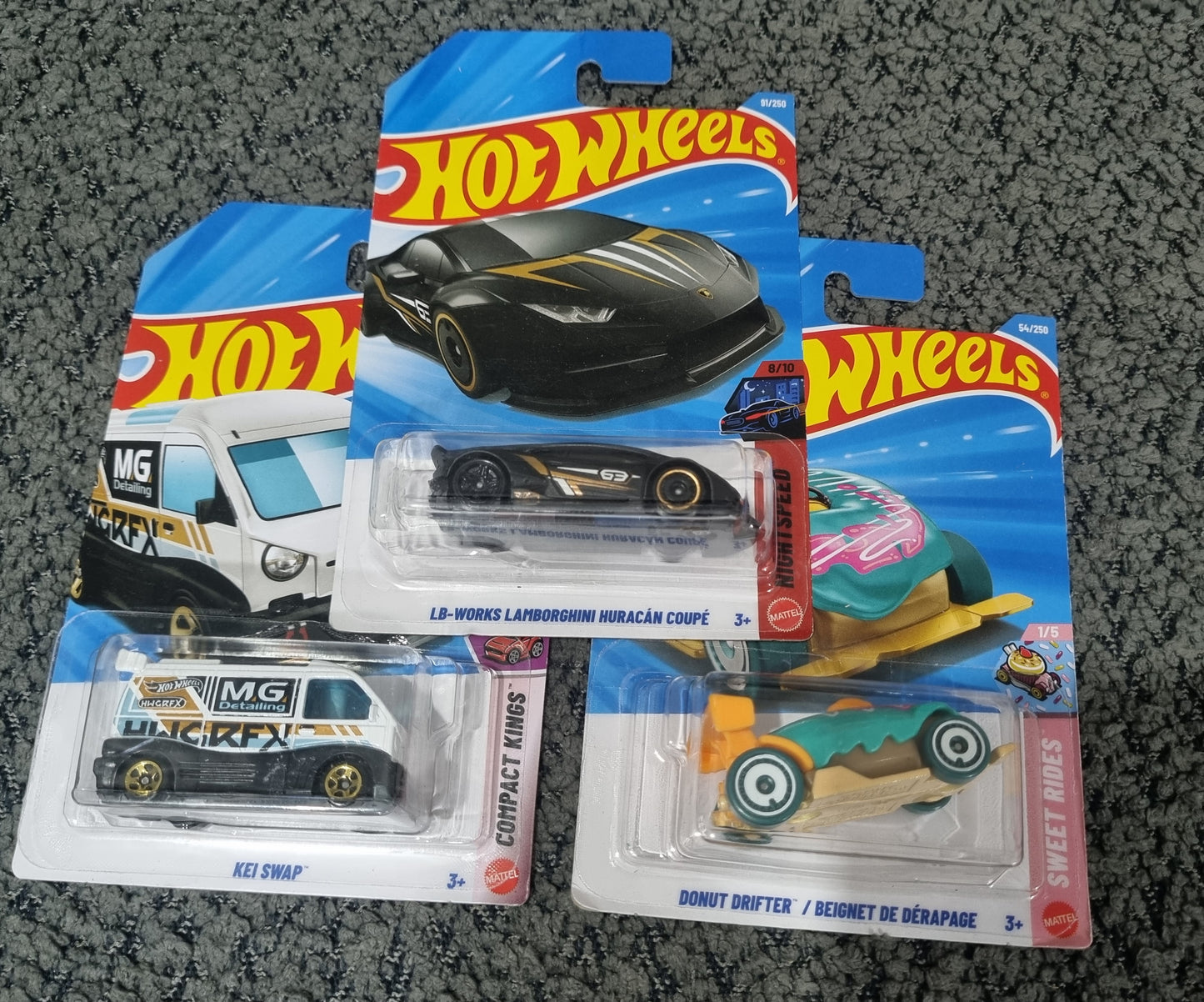 Hot Wheels 2026 Combo Pack (SET S3.1) – LB-Works Lamborghini Huracán Coupe , Kei Swap & Donut Drifter (Set of 3 Die-Cast Cars)