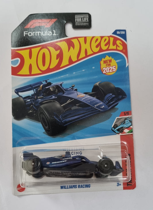 Hot Wheels Williams Racing Formula 1 F1 Car 2025 US Imported Guaranteed For Life Card