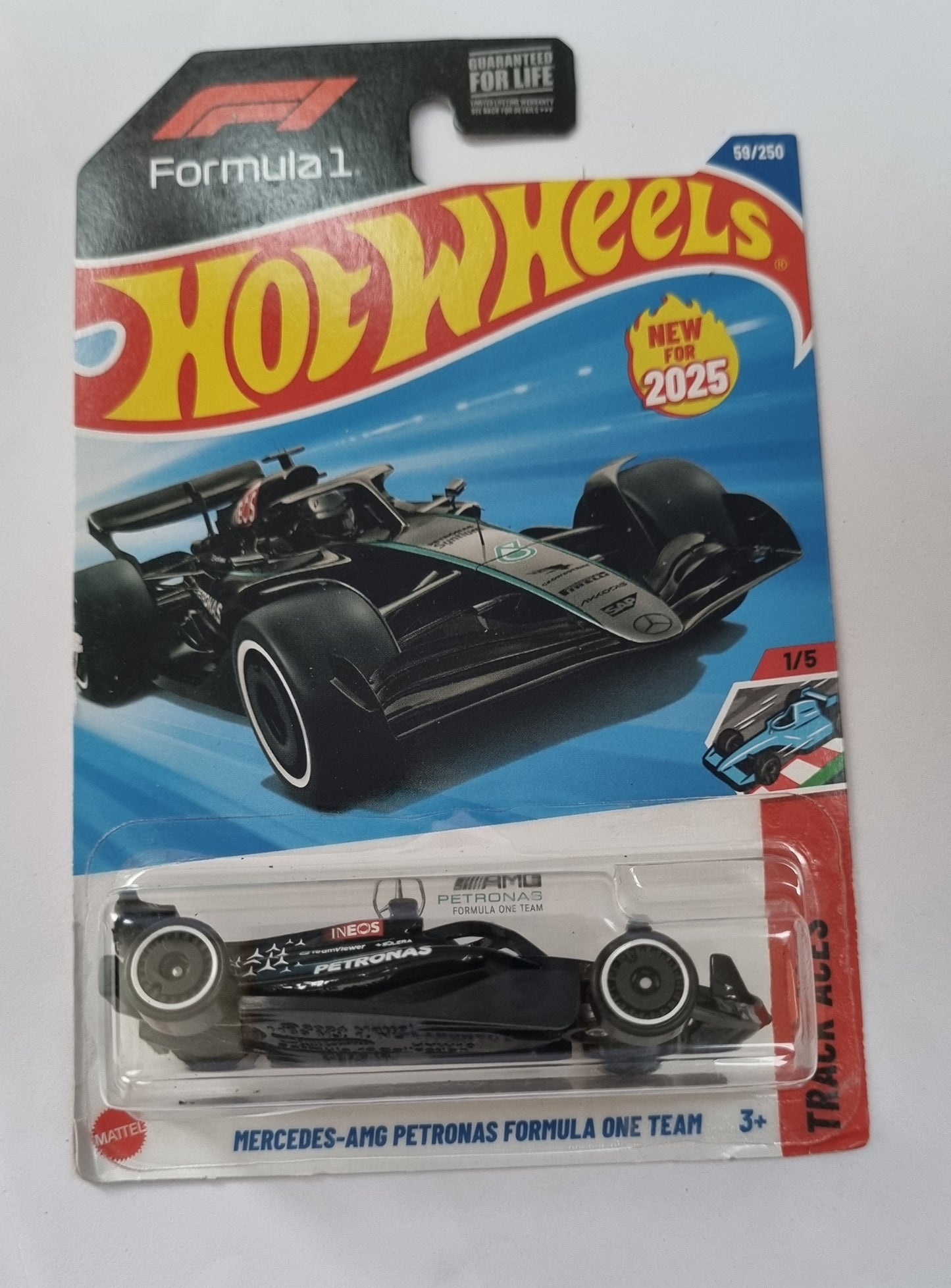 Hot Wheels Mercedes-AMG Petronas Formula One Team F1 Car 2025 US Imported Guaranteed For Life Card
