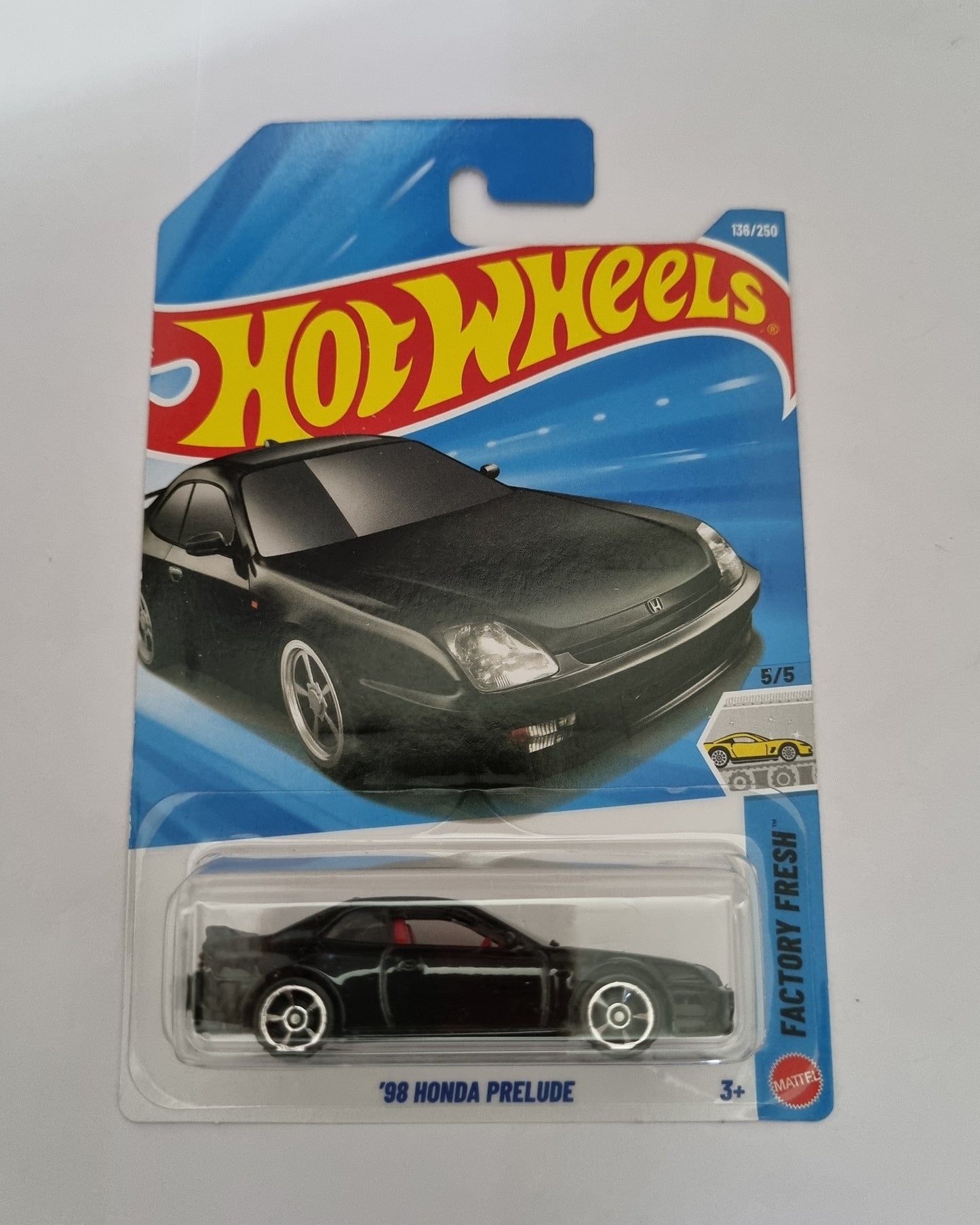 Hot Wheels F Case 2026 – ’98 Honda Prelude | 1:64 Scale Factory Fresh Series (Black)