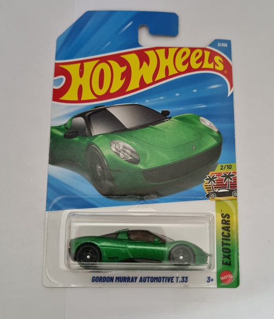 Hot Wheels F Case 2026 – Gordon Murray Automotive T.33 | 1:64 Scale Exotics Series (Green)