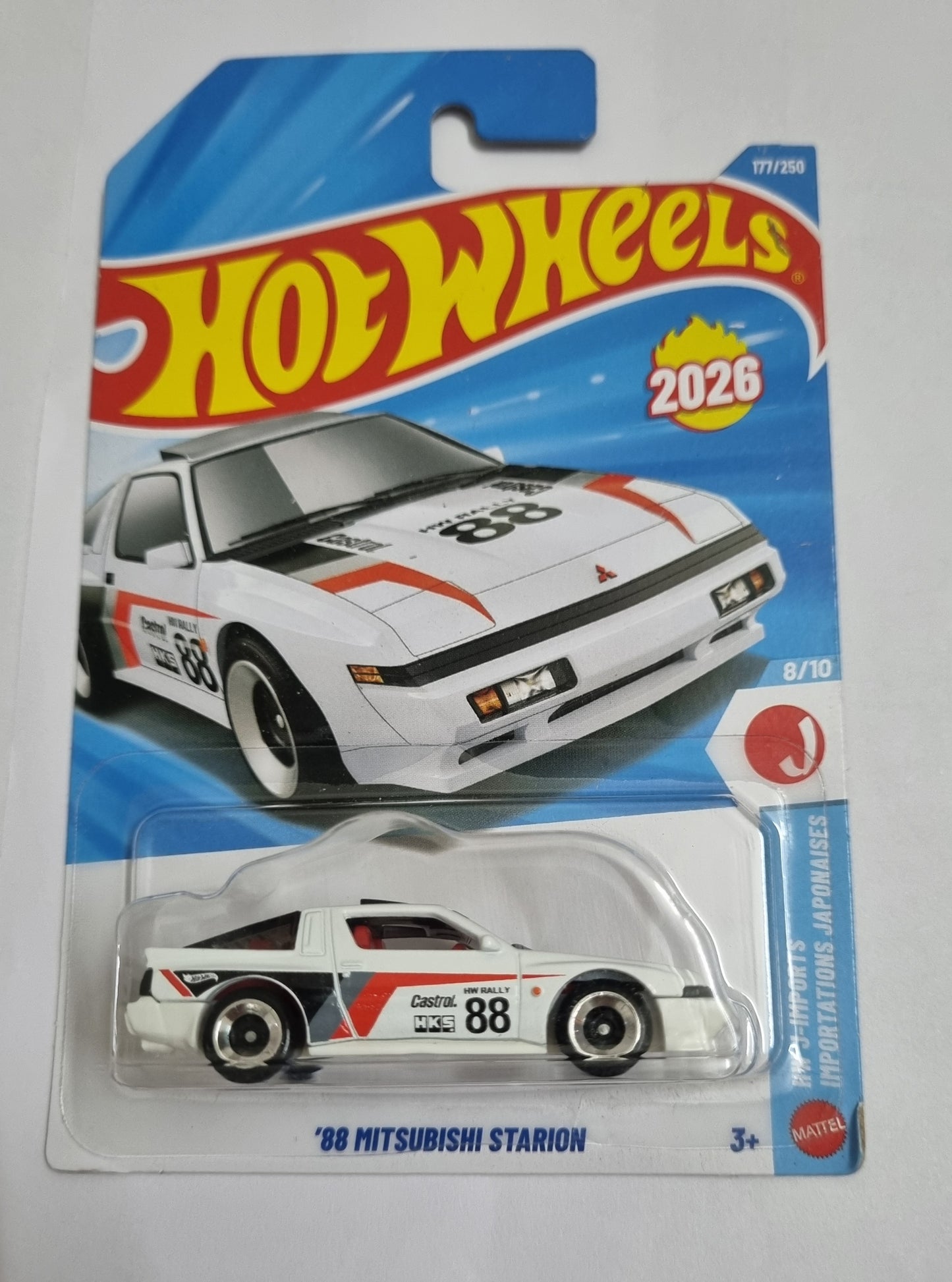 Hot Wheels '88 Mitsubishi Starion – J Case 2026 Die-Cast Collectible Car
