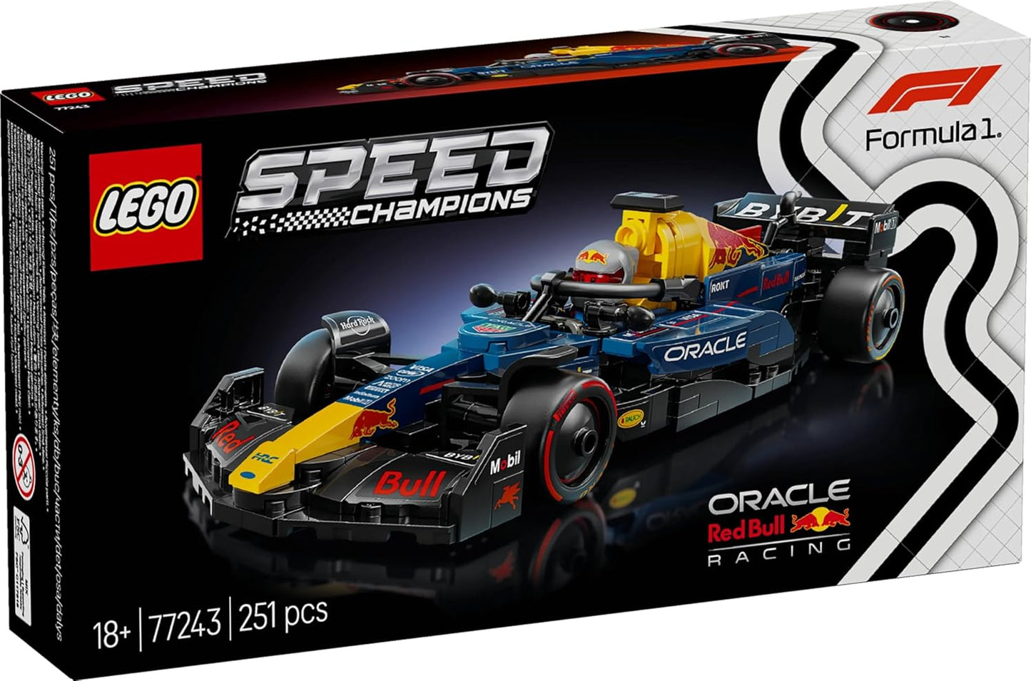 LEGO Speed Champions Oracle Red Bull Racing F1 Car (77243) – 251 Pieces Formula 1 Building Set