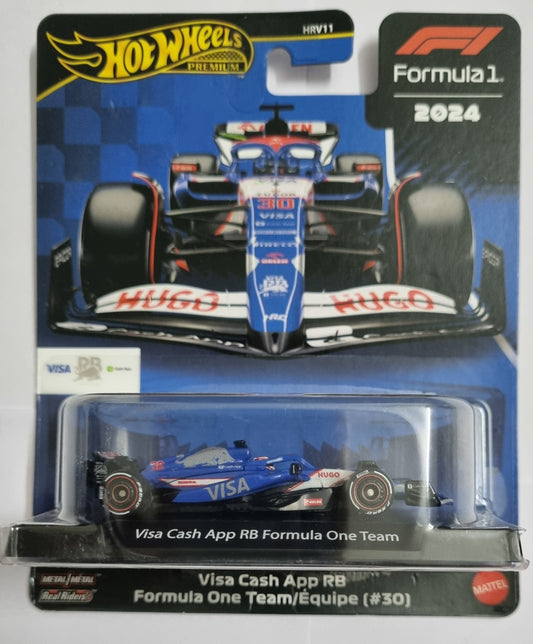 Hot Wheels Premium Visa Cash App RB F1 #30 (2024) – Real Riders | Imported Die-Cast Car