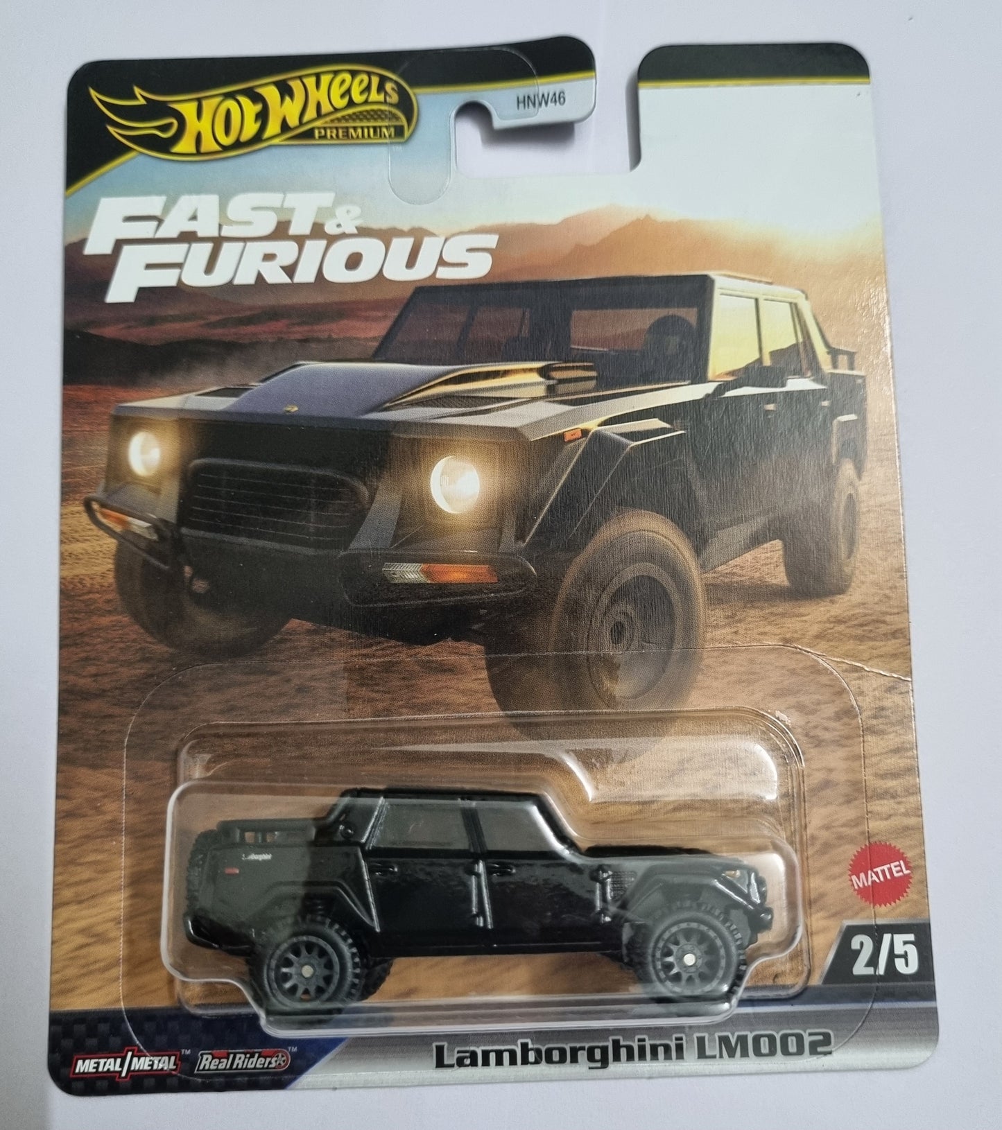 Hot Wheels Premium Fast & Furious Lamborghini LM002 – Metal/Metal Real Riders 1:64 Die-Cast SUV