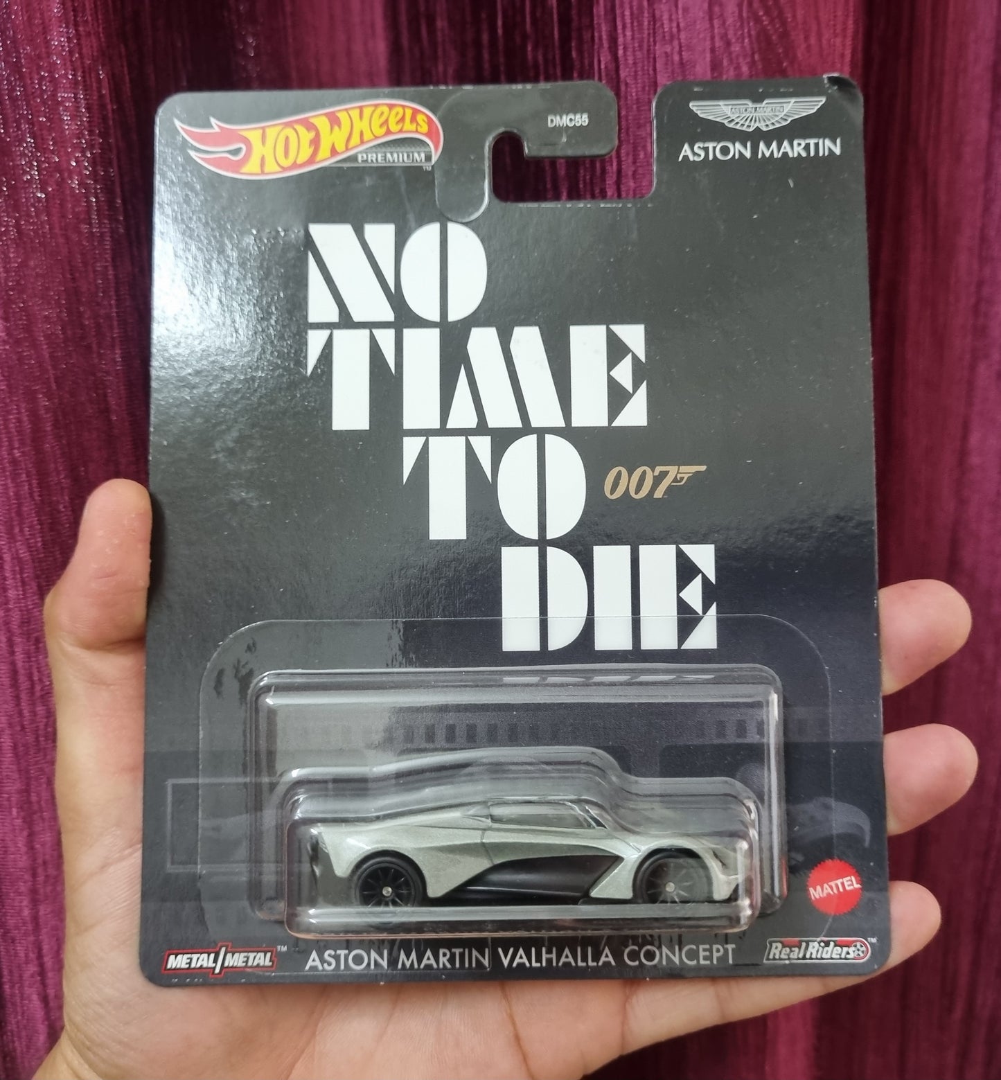 Imported Hot Wheels Premium Aston Martin Valhalla Concept – No Time To Die (007 Edition) | Metal/Metal Diecast Car