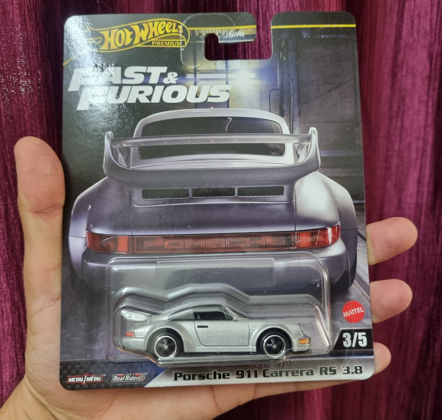 Imported Hot Wheels Premium Porsche 911 Carrera RS 3.8 – Fast & Furious (3/5) | Metal/Metal Diecast