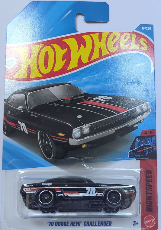 Hot Wheels ’70 Dodge Hemi Challenger™ H Case 2026 | Nightburnerz Die-Cast Collectible