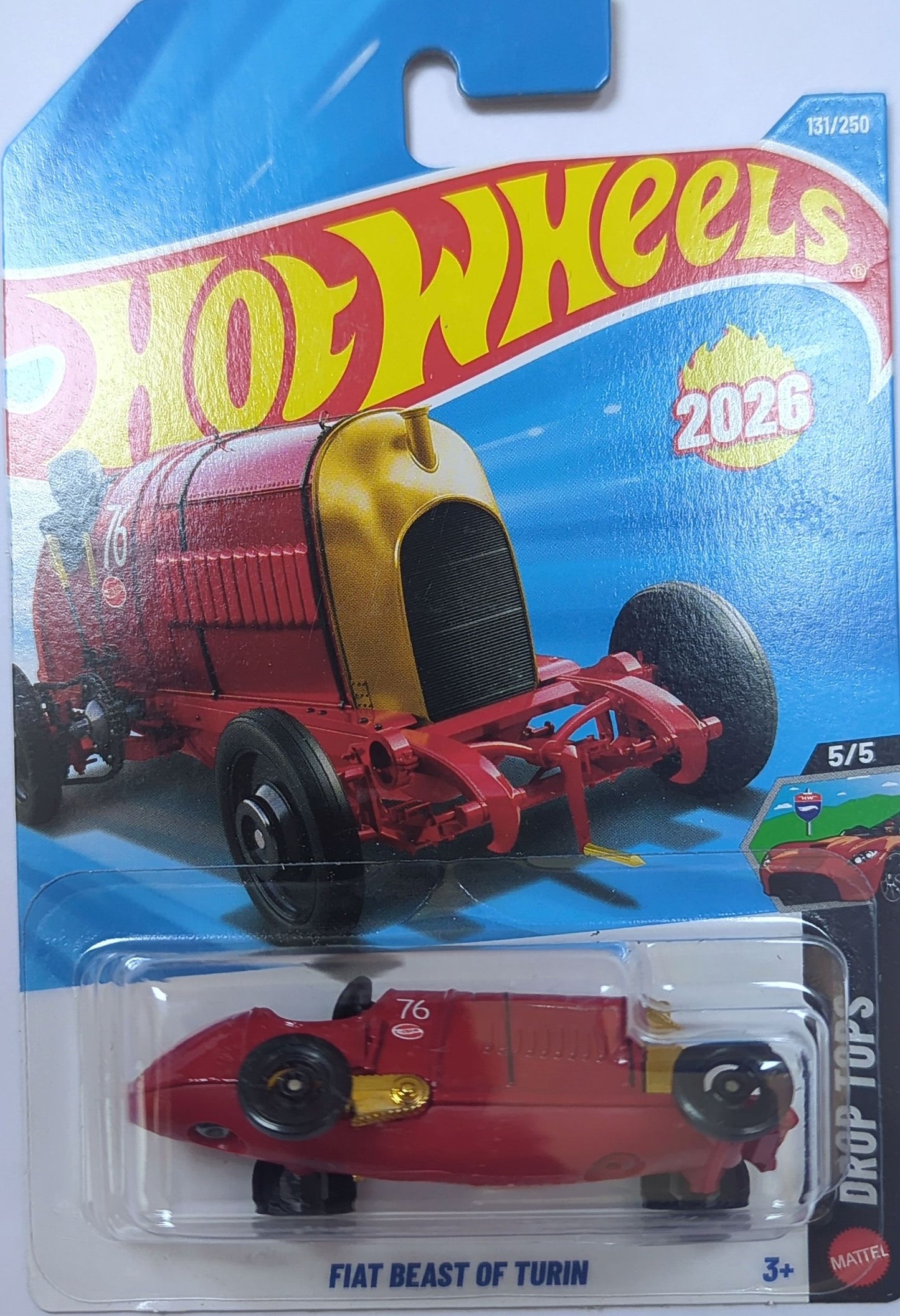 Hot Wheels Fiat Beast of Turin™ H Case 2026 | Drop Tops Die-Cast Collectible