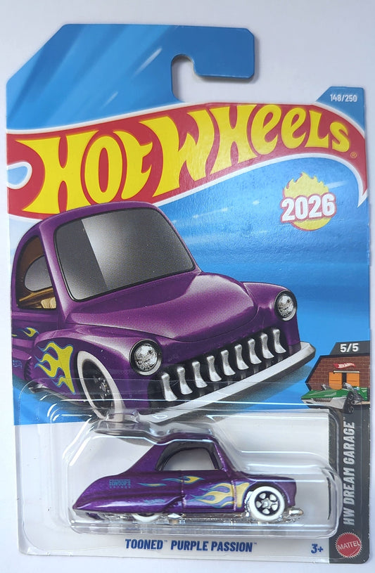 Hot Wheels Tooned Purple Passion™ H Case 2026 | HW Dream Garage Die-Cast Collectible