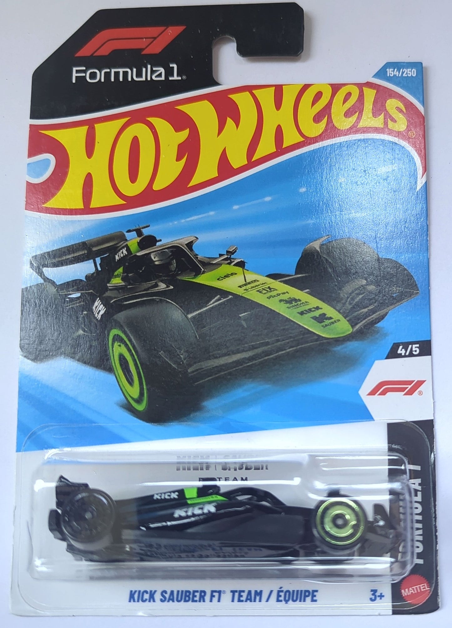 Hot Wheels Kick Sauber F1 Team Formula 1 H Case 2026 | F1 Die-Cast Collectible Car