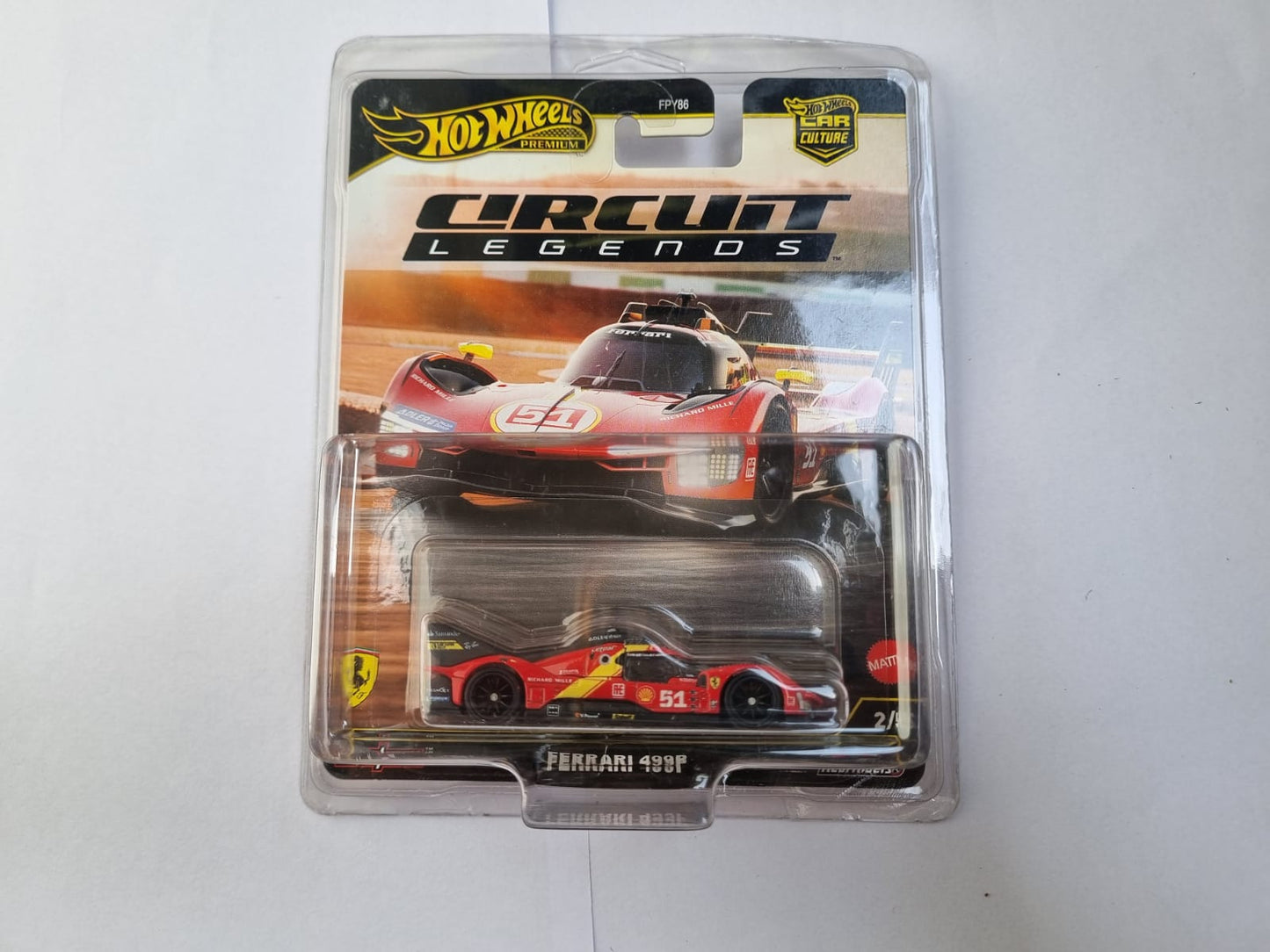 Hot Wheels Premium Ferrari 499P Circuit Legends IMPORTED Car with Protector
