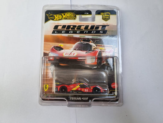 Hot Wheels Premium Ferrari 499P Circuit Legends IMPORTED Car with Protector