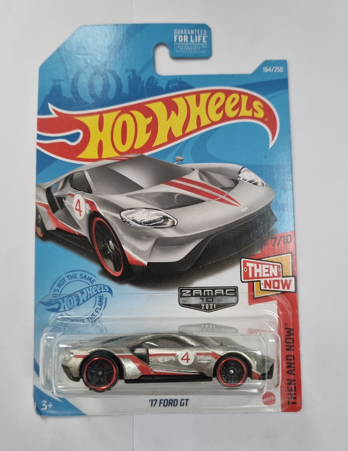 Hot Wheels ’17 Ford GT Zamac 2021 US Imported Guaranteed For Life Card