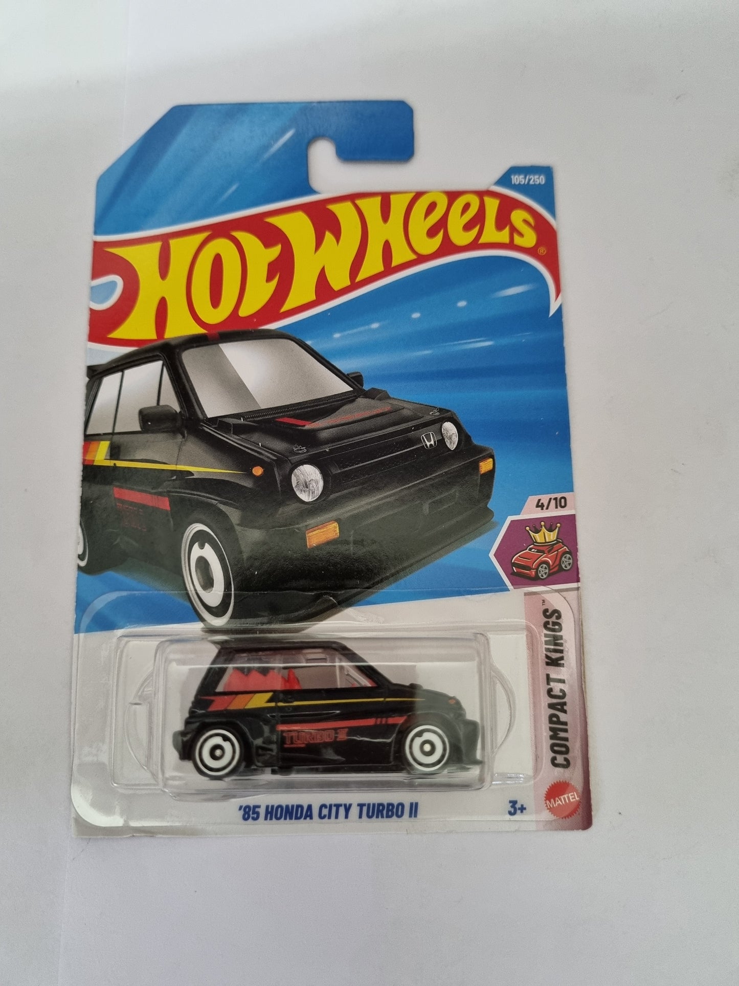 Hot Wheels F Case 2026 – ’85 Honda City Turbo II | 1:64 Scale Compact Kings Series (Black)