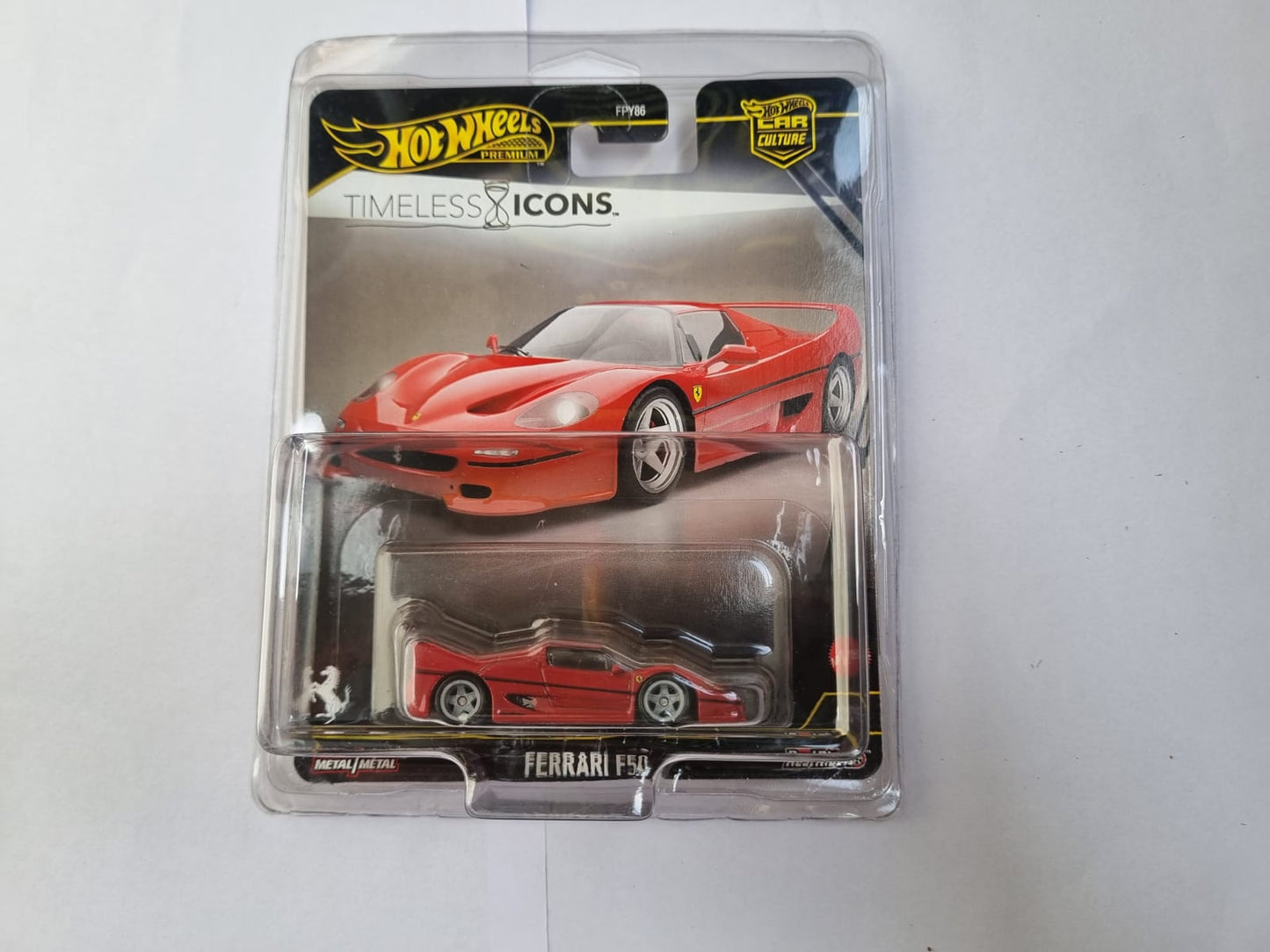 Hot Wheels Premium Ferrari F50 Timeless Icons IMPORTED Car with Protector