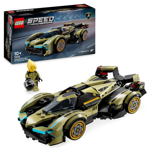 LEGO Speed Champions Lamborghini V12 Vision Gran Turismo (76923) Building Kit – 230 Pieces