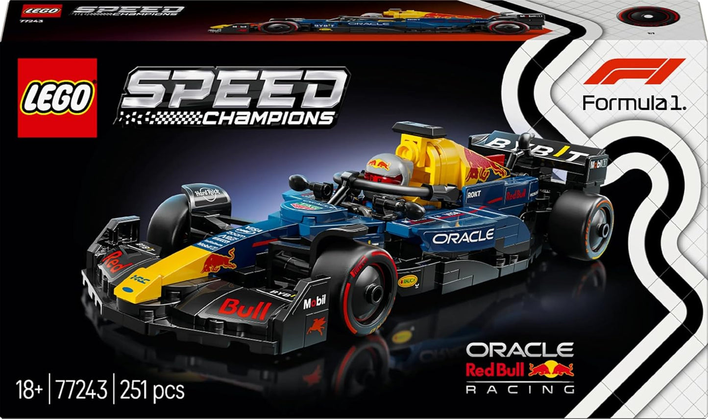 LEGO Speed Champions Oracle Red Bull Racing F1 Car (77243) – 251 Pieces Formula 1 Building Set