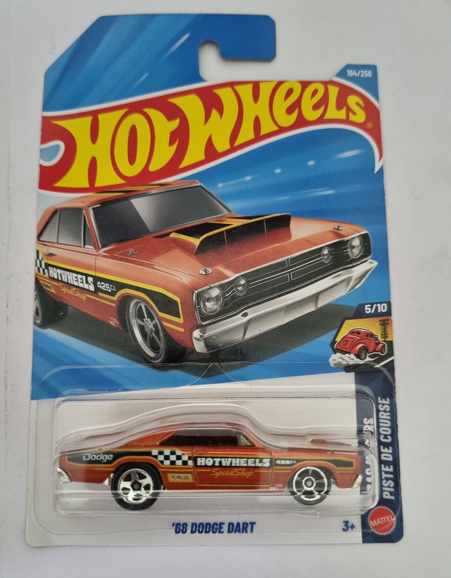 Hot Wheels F Case 2026 – ’68 Dodge Dart | 1:64 Scale Rod Squad Series (Orange)