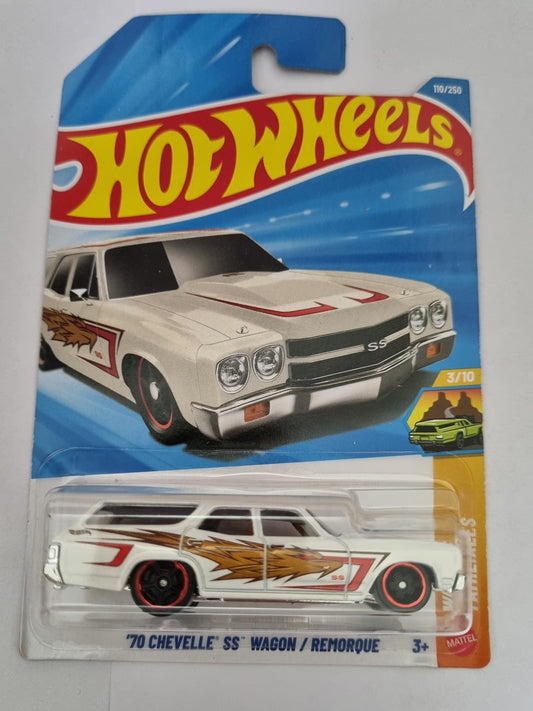 Hot Wheels F Case 2026 – ’70 Chevelle SS Wagon | 1:64 Scale HW Getaways Series (White)