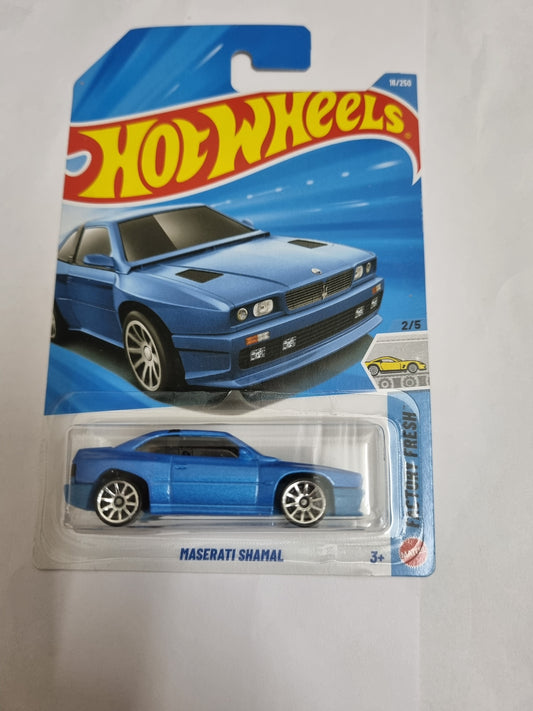 Hot Wheels Maserati Shamal (Blue) – Imported A Case Die-Cast Collectible Car 1:64 Scale
