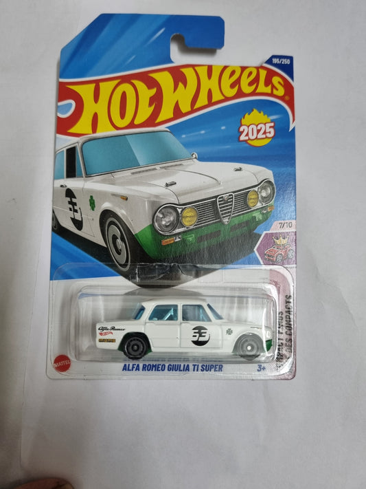 Hot Wheels 2025 Alfa Romeo Giulia TI Super – Mainline 195/250 – Factory Sealed (Imported Case)