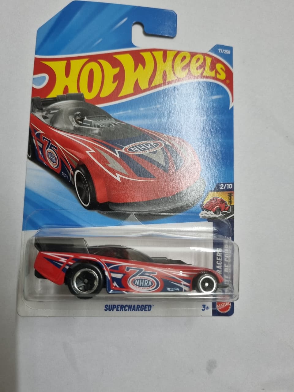 Hot Wheels Supercharged – NHRA Drag Racer | 1:64 Die-Cast Collectible