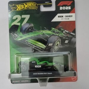 hot wheels premium 2025 f1 kick sauber team die cast car (1:64 scale) – metal body collectible