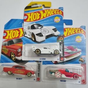 hot wheels j case 2026 combo pack – la liebre, ’55 chevy & mad drip
