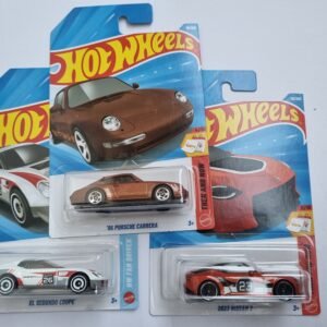 hot wheels 3 car combo – ’96 porsche carrera, nissan z (2023) & el segundo coupe | 1:64 die cast set
