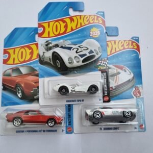 hot wheels 3 car combo – maserati tipo 61, custom ’66 toronado & el segundo coupe | 1:64 die cast set (2026)