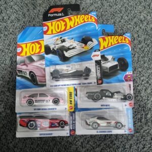 hot wheels 2026 combo pack (set s5.1) – visa cash app racing bulls formula one team/equipe, 87 ford sierra cosworth, supercharged, el segundo coupe & hoto roto (set of 5)