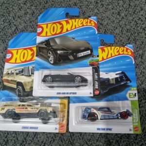 hot wheels 2026 combo pack (set s2.1) – 2019 audi r8 spyder, cruise bruiser & voltage spike (set of 3 die cast cars)