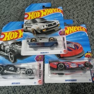 hot wheels 2026 combo pack (set s2.1) – mazda rx 3, supercharged & hoto roto (set of 3 die cast cars)
