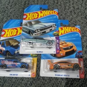 hot wheels 2026 combo pack (set s4.4) – ’64 impala, 16 cadillac ats v r & time shifter (1:64 die cast cars set)