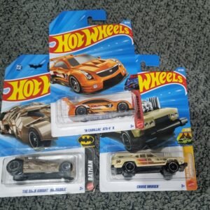 hot wheels 2025 combo pack (set s4.5) – 16 cadillac ats v r, the dark knight batmobile & cruise bruiser (die cast cars set)