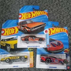 hot wheels 2025 combo pack (set s6.5) – nissan skyline 2000 gt r, supercharged & long bloc (die cast cars set)
