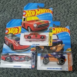 hot wheels 2025 combo pack (set s8.1) – lotus cortina, mercedes benz unimog 1300l & supercharged (die cast cars set)