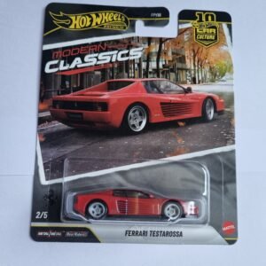 hot wheels premium ferrari testarossa car culture modern classics 1:64 die cast car with real riders (imported)