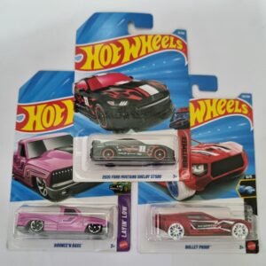 hot wheels f case 2026 combo pack – 2020 ford mustang shelby gt500 + bounce’n bass + bullet proof | 1:64 die cast cars (set of 3)