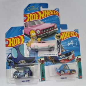hot wheels f case 2026 combo pack – simpsons family car + mazda rx 3 (tooned) + deora too’nd | 1:64 die cast cars (set of 3)