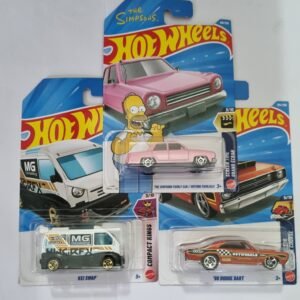 hot wheels f case 2026 combo pack – simpsons family car + kei swap + ’68 dodge dart | 1:64 die cast cars (set of 3)