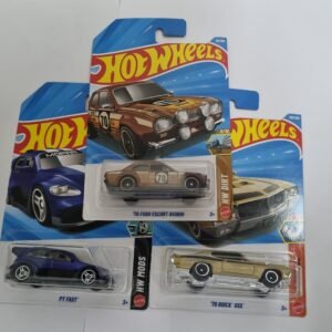 hot wheels j case 2026 combo pack – ’70 ford escort rs1600, pt fast & ’70 buick gsx