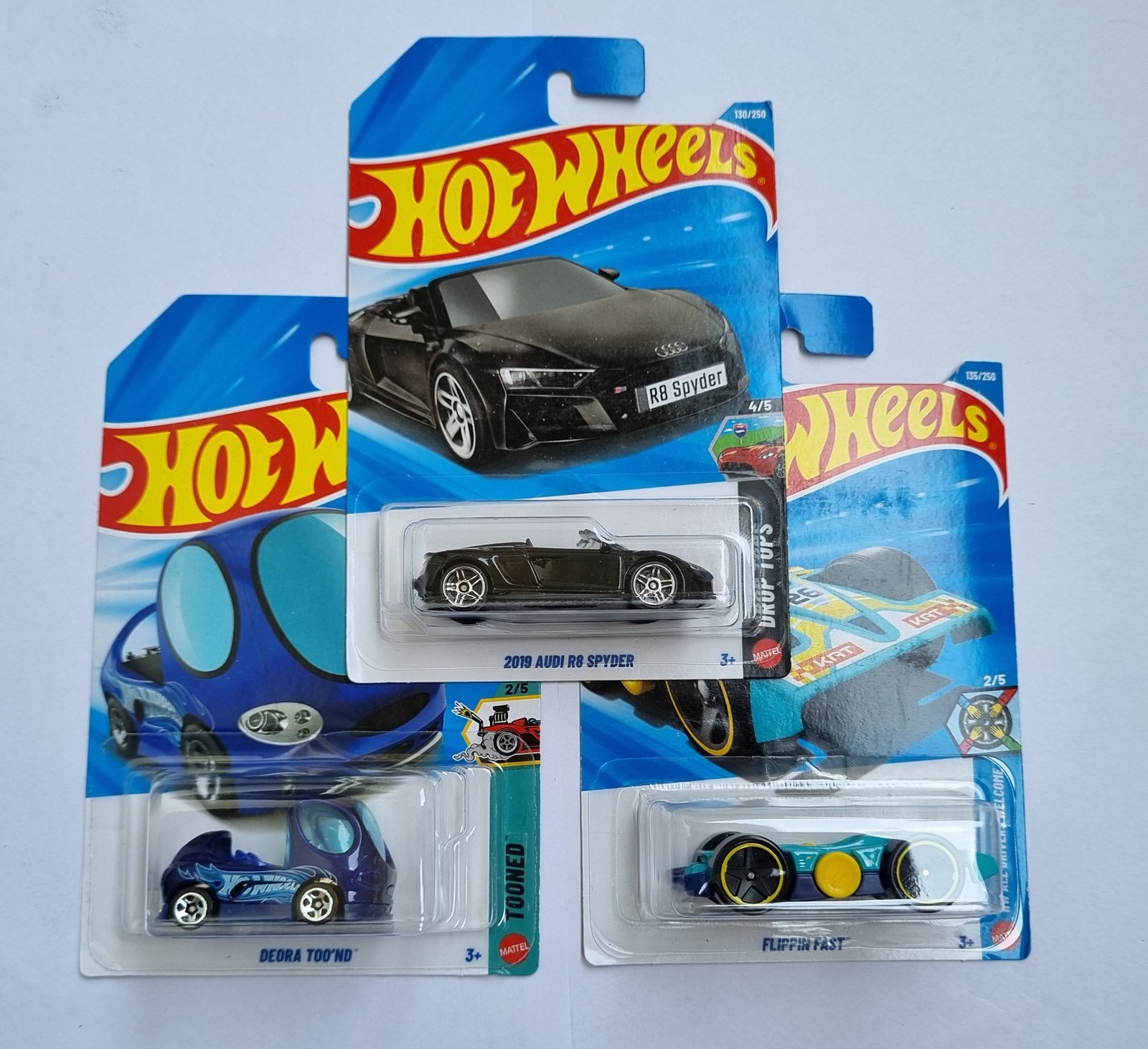 hot wheels f case 2026 combo pack – 2019 audi r8 spyder + deora tooned + flippin fast | 1:64 die cast cars (set of 3) hot wheels f case 2026 combo pack – 2019 audi r8 spyder + deora tooned + flippin fast | 1:64 die cast cars (set of 3)
