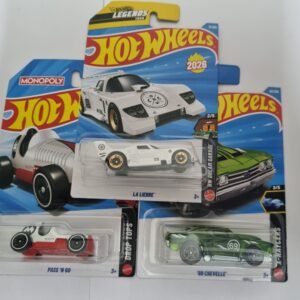 hot wheels j case 2026 combo pack – la liebre, pass ’n go & ’69 chevelle