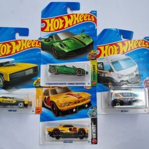 hot wheels f case 2026 combo pack – 17 pagani huayra roadster + kei swap + long bloc + vans & wheels | 1:64 die cast cars (set of 4)