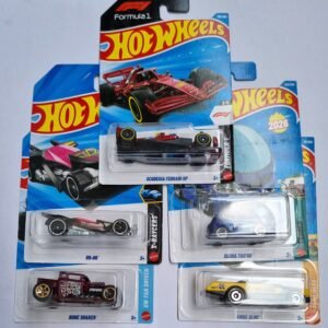 hot wheels f case 2026 combo pack – scuderia ferrari f1 + rd 06 + bone shaker + long bloc + deora ii | 1:64 die cast set of 5