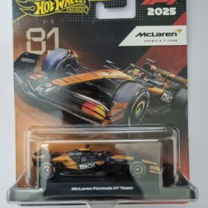 hot wheels premium 2025 mclaren f1 team no.81 die cast car (1:64 scale) – metal collectible