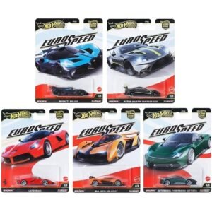 hot wheels premium euro speed complete set of 5 cars | imported car culture series | real riders | metal/metal