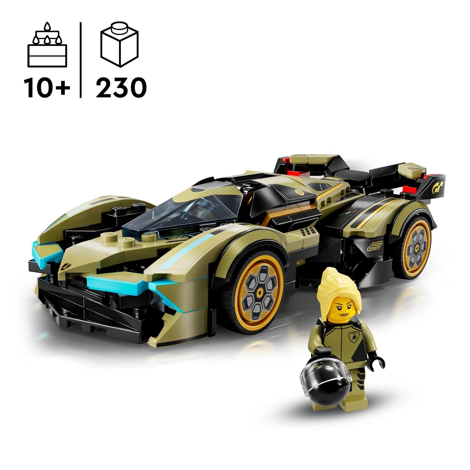 lego speed champions lamborghini v12 vision gran turismo (76923) building kit β 230 pieces lego speed champions lamborghini v12 vision gran turismo (76923) building kit β 230 pieces